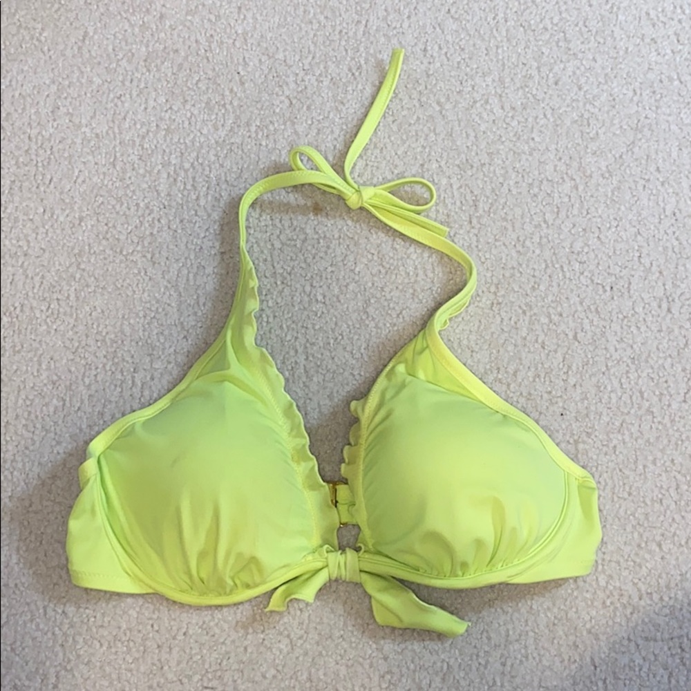Neon bikini top!